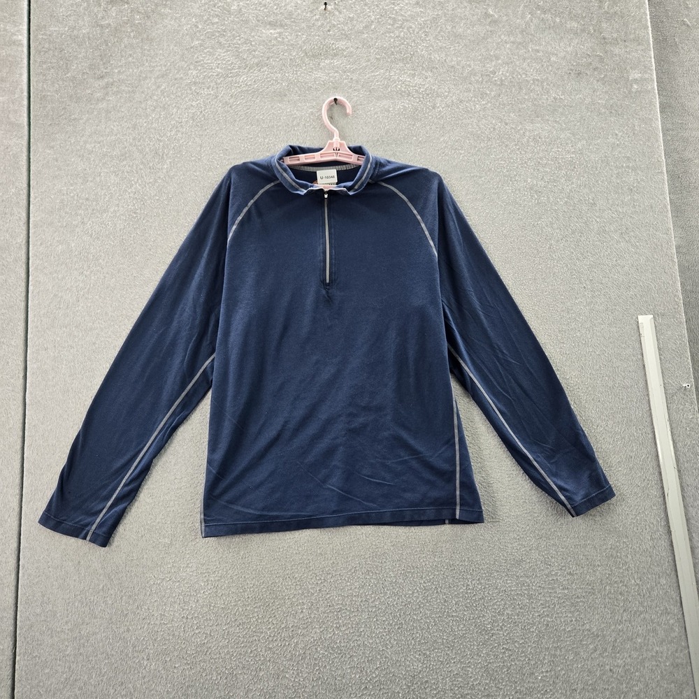 Cloudveil Men‎ Sweatshirt XL Blue Activewear Zipper Long Sleeve